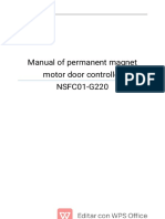 Manual of Permanent Magnet Motor Door Controller NSFC01-G220
