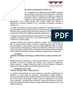 Alcances Garantia Post Venta Inmobiliaria Calicanto Completo.