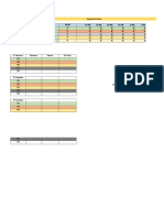 Planilha de Distribuição de Horarios