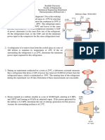 Karabuk University Faculty of Engineering Mechanical Engineering Department Thermodynamics II Homework 1 Delivery Date: 30.04.2023