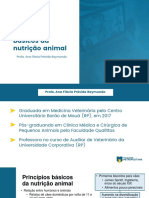 Princípios Básicos Da Nutrição Animal: Profa. Ana Flávia Prévide Raymundo