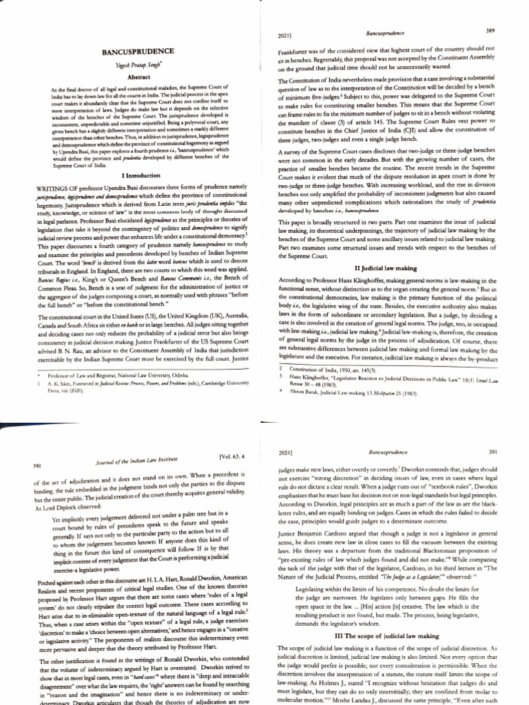 Role of Judiciary | PDF | Precedent | Judiciaries