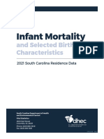 SC DHEC Infant Mortality Rate Report