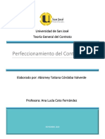Perfeccionamiento Del Contrato: Universidad de San José Teoría General Del Contrato