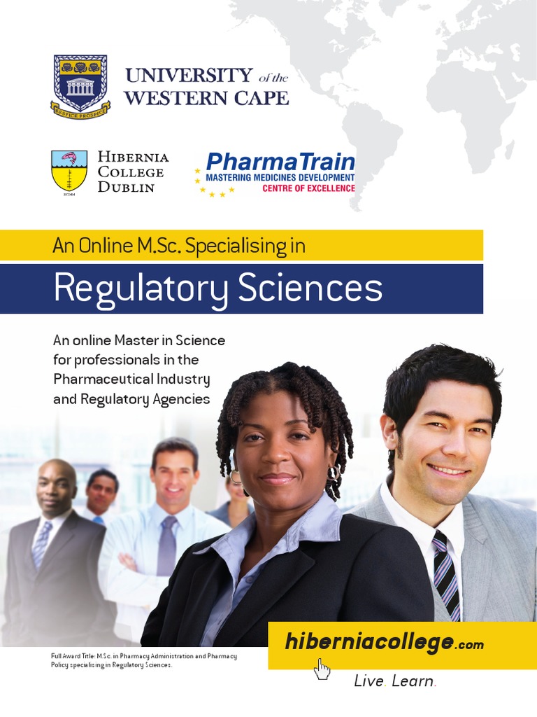 Online M.Sc. in Regulatory Sciences | PDF | Pharmacy | Academic Degree