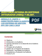 Modulo Ii - Auditoria Interna Integral Hseq - Iso 19011v2018