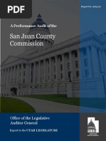 Utah Legislative Audit of San Juan County Commission