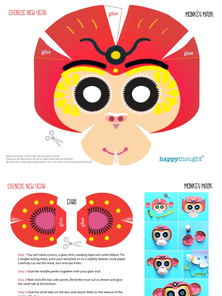 Chinese Monkey Template | PDF