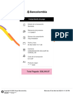 Comprobante de Pago: Total Pagado: $38,349.97