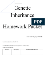 KEY Genetics HW Packet 2012-13 - MK