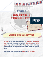 How To Write Formal Letter (Lesson 5)