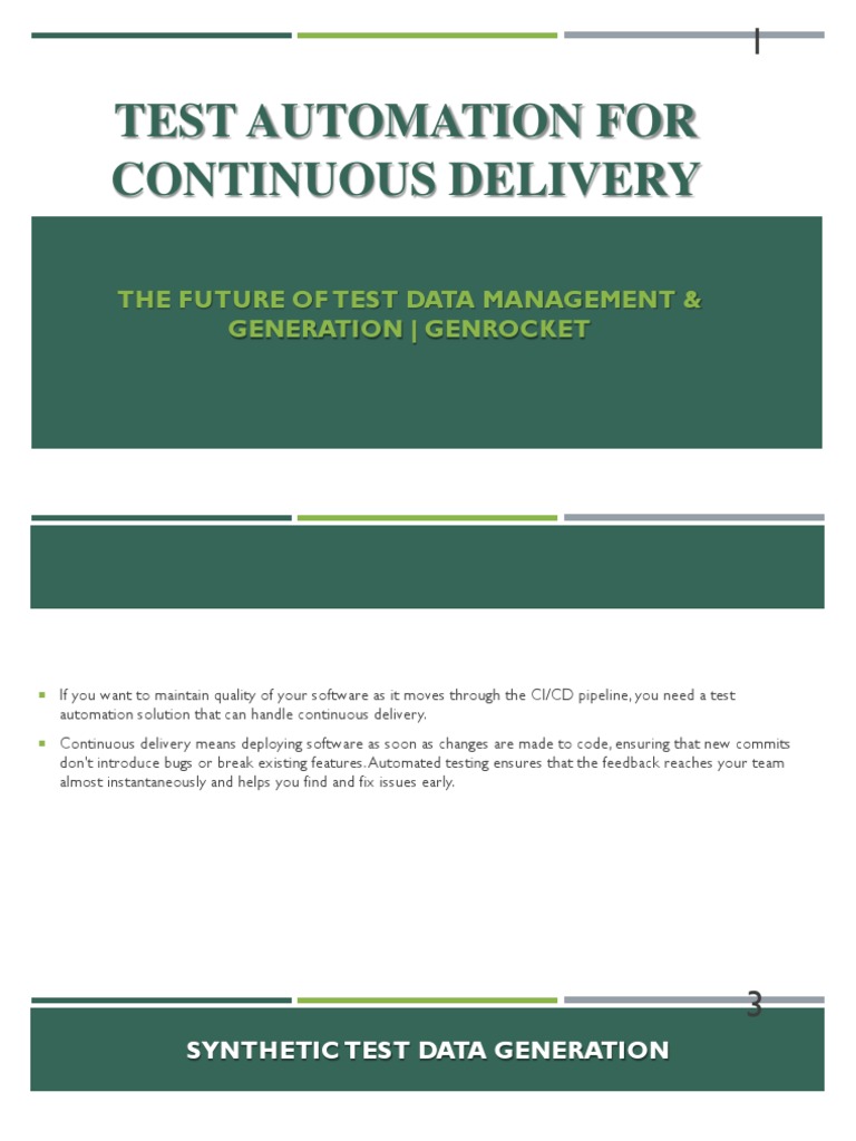 Test Automation For Continuous Delivery | PDF | Software Testing ...