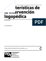 Módulo 2. Características de La Intervención Logopédica