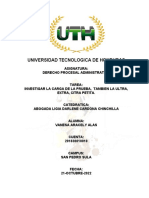 Tarea Investigacion Petita Procesal Administrativo VANESA