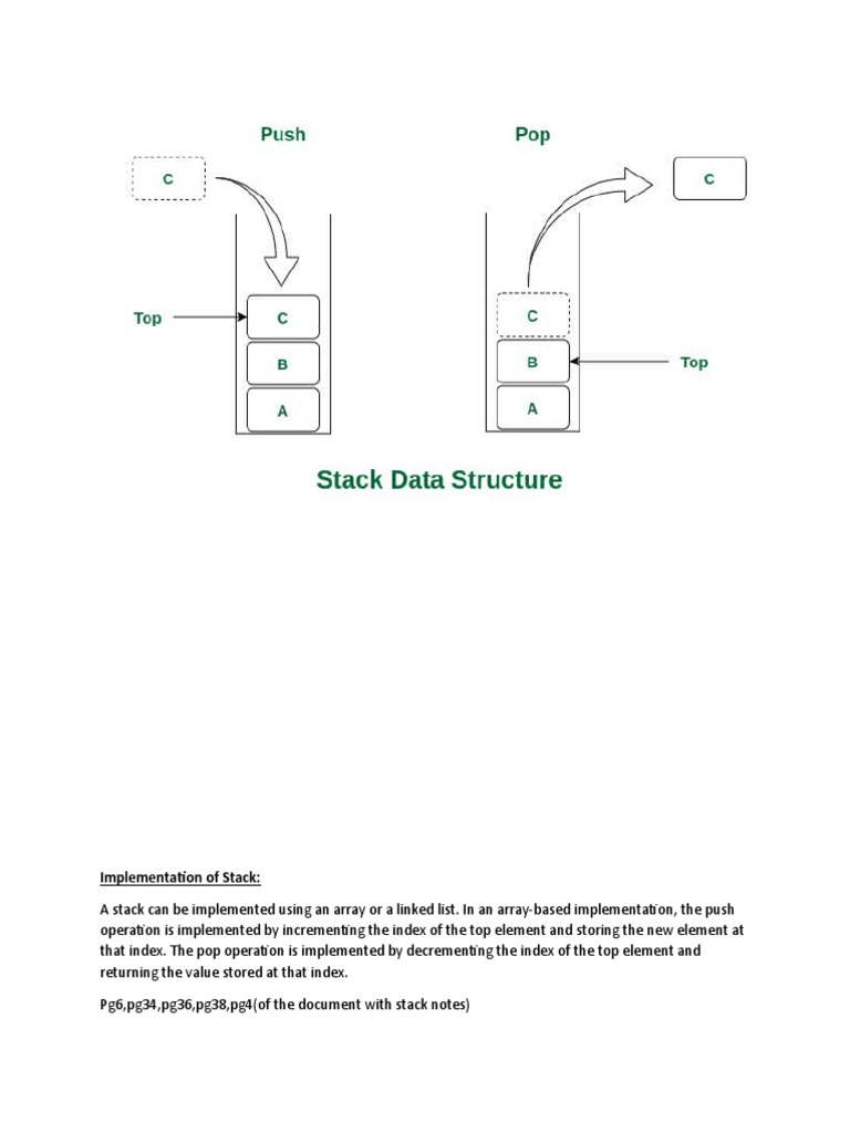 Implementing stacks with arrays or linked lists pdf