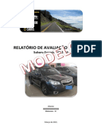 Relatório de Avaliação Veicular: Subaru Forester XT 2016