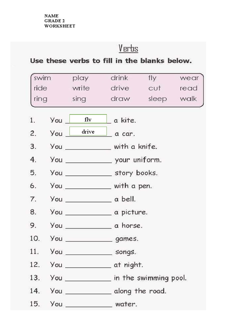 Worksheet Grade 2 | PDF