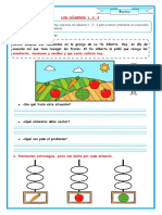 1º E1 S3 Ficha D2 Mat Los Números 1, 2, 3