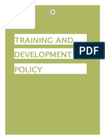 Training and Development Policy