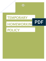 Temporary Homeworking Policy