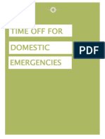 Time Off For & Human Trafficking Statement Domestic Emergencies