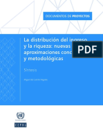 La Distribución Del Ingreso y La Riqueza: Nuevas Aproximaciones Conceptuales y Metodológicas