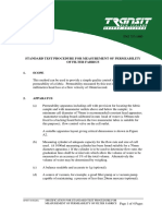 TNZ T/7:1983: Specification For Standard Test Procedure For Measurement of Permeability of Filter Fabrics