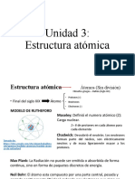 Unidad 3: Estructura Atómica