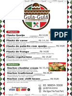 Restaurante Mexicano Gula-Gula oferece Flautas, Nachos, Burritos e mais