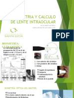 Biometria y Calculo de Lente Intraocular