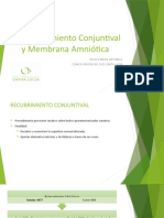 Recubrimiento Conjuntival y Membrana Amniótica