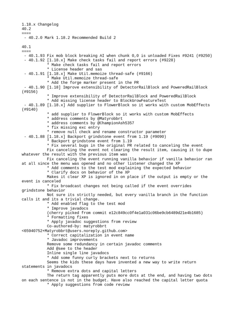 Changelog PDF Version Control Software