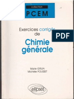 Exercices Corrigés de Chimie Générale.