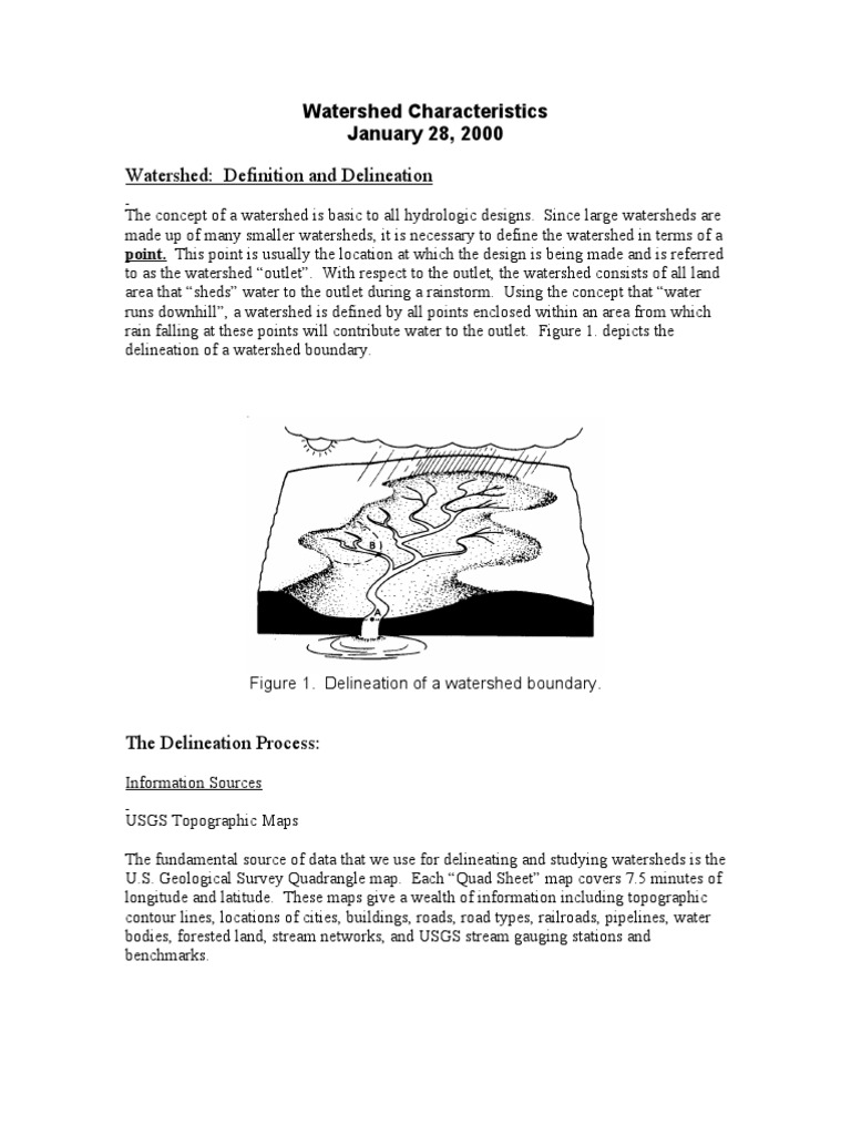 Watershed Characteristics Download Free Pdf Drainage Basin United