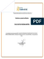 Certificado participação semana psicologia TDAH pandemia