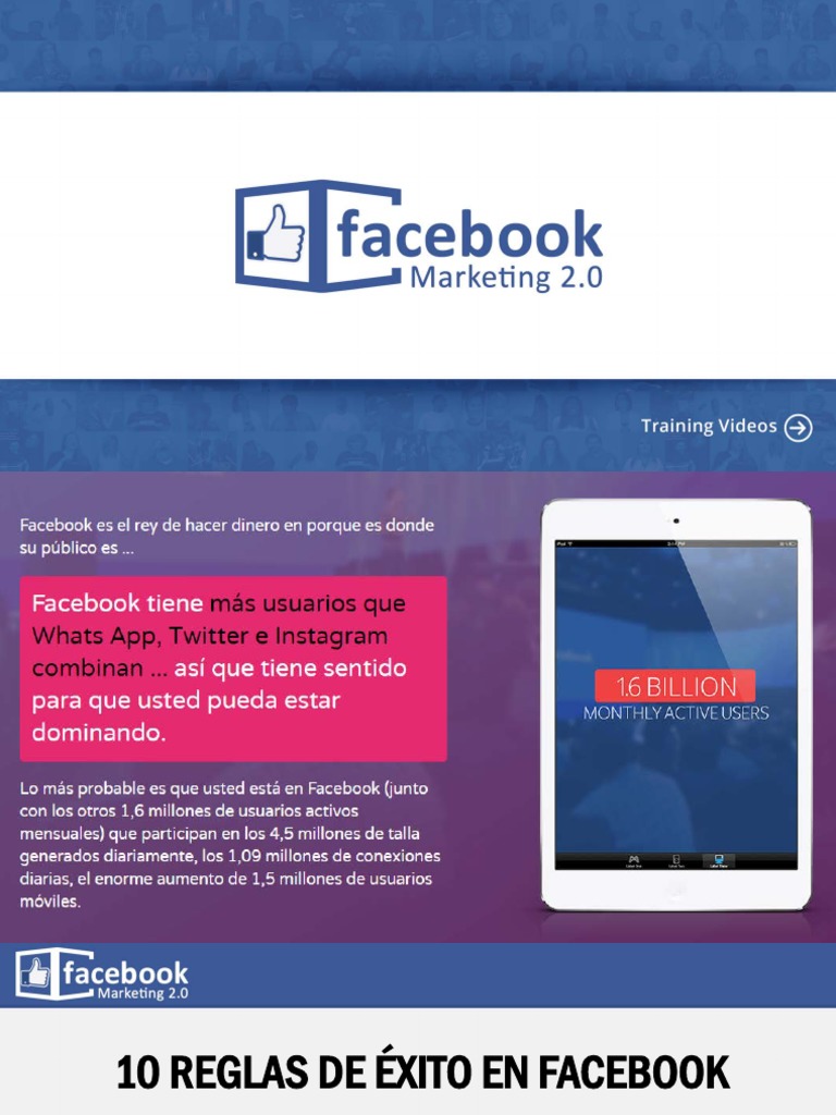 10 Reglas para Éxito en Facebook Ads | PDF | Facebook | Marketing