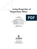 Engineering Properties of Magnesium Alloys: ASM International 9639 Kinsman Road Materials Park, Ohio 44073-0002