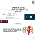 Bienestar Social, Estado de Bienestar Social: Docente: Gloria Monzón Alvarez