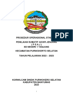 Prosedur Operasional Standar Penilaian Sumatif Akhir Jenjang (PSAJ) SD Negeri 1 Tanjung Kecamatan Purwokerto Selatan TAHUN PELAJARAN 2022 - 2023