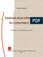 Tehnologii Speciale in Constructii. Cofraje - Alcatuire Si Calcul - Eugen Pamfil, Iasi 2005