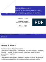 Análisis Matemático I: Funciones, Operaciones y Radianes