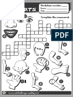 Crossword Worksheet with Name and Date