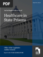 An In-Depth Follow-Up of Healthcare in State Prisons (Report #2023-01)