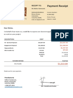 01 Payment Receipt - Up Front Payment