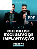 Checklist Exclusivo de Implantação