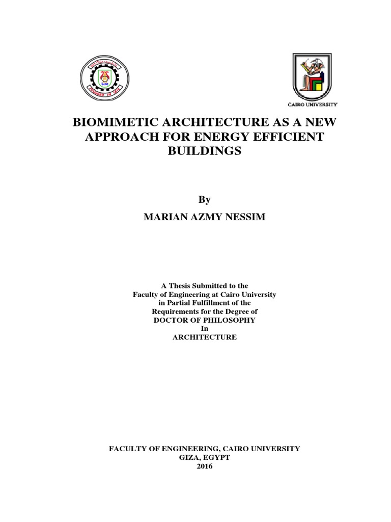 Biomimetic Architecture As A New Approach For Energy Efficient ...