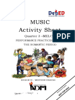 Music Activity Sheet: Quarter 3 - MELC 2