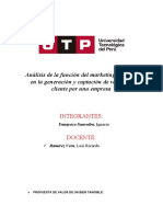 Análisis de la función del marketing y su uso en la generación y captación de valor del cliente por una empresa