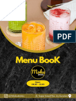 Menu Book of Mokudrinks Cafe