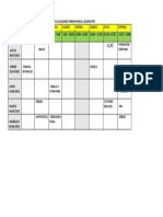 Horario Examen 1 Parcial 2Q